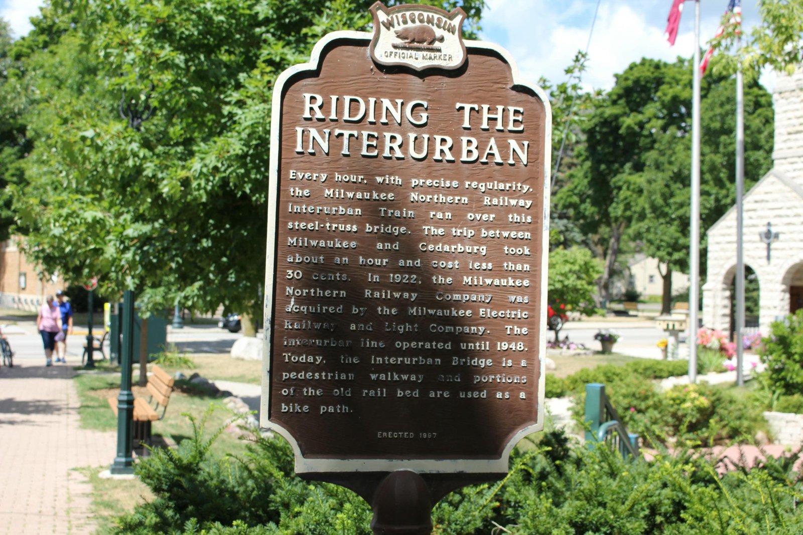Historic information plaque
